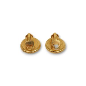 二手 CHANEL 中古金色耳夾 95A