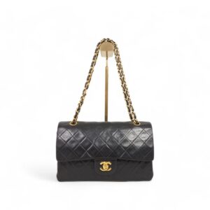二手 CHANEL CF25 羊皮金扣