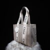 未使用品 CHLOE Woody 拼粉色 Tote Medium