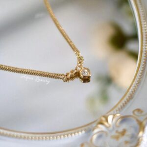 二手DIOR Vintage Necklace 心型閃石 頸鏈