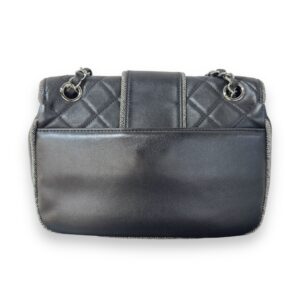 Pre-Loved Chanel Chain Flap Bag Black Lambskin