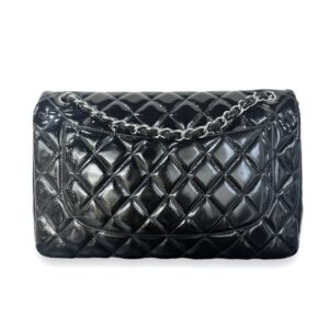 Pre-Loved Chanel Classic Flap Bag Jumbo Black