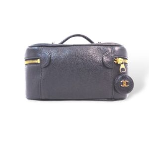 Vintage Chanel Vanity Case Black Caviar