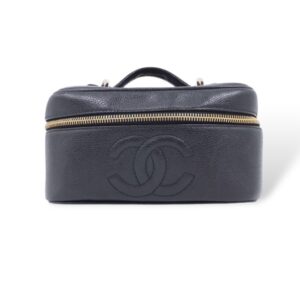 Vintage Chanel Vanity Case Black Caviar